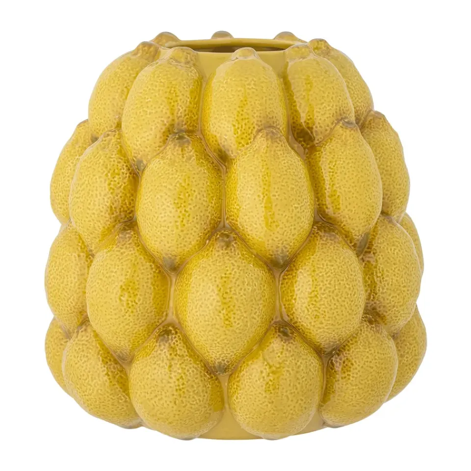 Clearance Bloomingville Jarrón Limone Ø22 cm, Amarillo