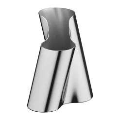 Hot Georg Jensen Jarrón Lituus medium 20,4 cm, Acero inoxidable Plateado
