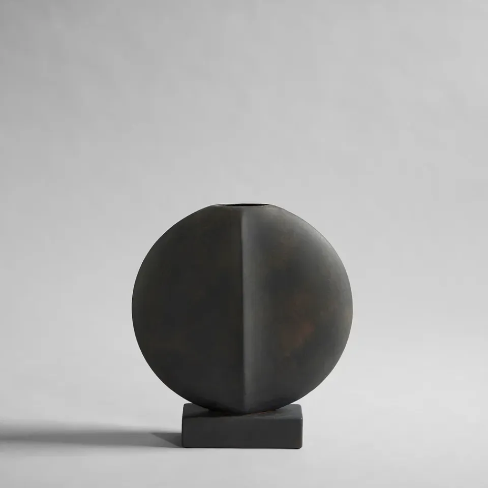 Sale 101 Copenhagen Jarrón mini Guggenheim, Coffee Marrón