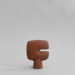 Sale 101 Copenhagen Jarrón mini Tribal, Terracota Marrón