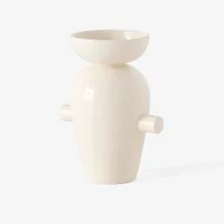 Sale &Tradition Jarrón Momento JH40, Cream Blanco