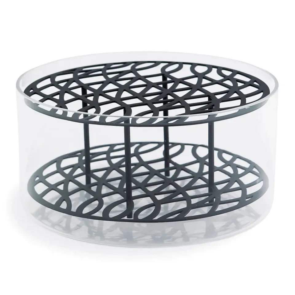 Clearance KLONG Jarrón Äng grande, negro NegroTransparente