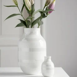 Sale Kähler Jarrón Omaggio perla, grande Blanco