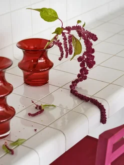 New Kosta Boda Jarrón Pagod 25,5 cm, Rojo