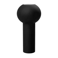Hot Cooee Design Jarrón Pillar 24 cm, Black Negro