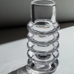 Discount Tom Dixon Jarrón Press Stem, Transparente