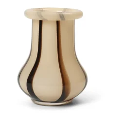 Hot Ferm Living Jarrón Riban 15 cm, Cream Beige