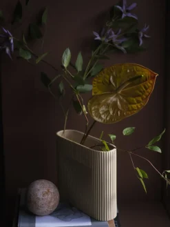 Hot Muuto Jarrón Ridge 16,5 cm, Beige