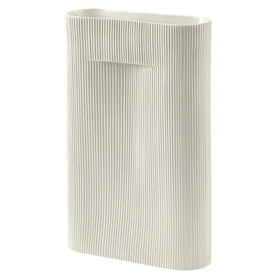 Discount Muuto Jarrón Ridge 48,5 cm, Off white Blanco