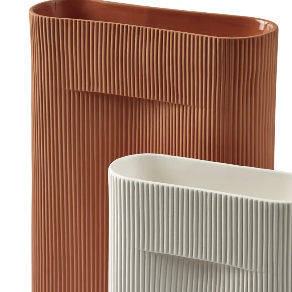 Discount Muuto Jarrón Ridge 48,5 cm, Off white Blanco