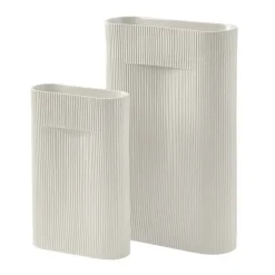 Discount Muuto Jarrón Ridge 48,5 cm, Off white Blanco