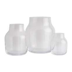 New Muuto Jarrón Silent Ø11 cm, Clear Transparente