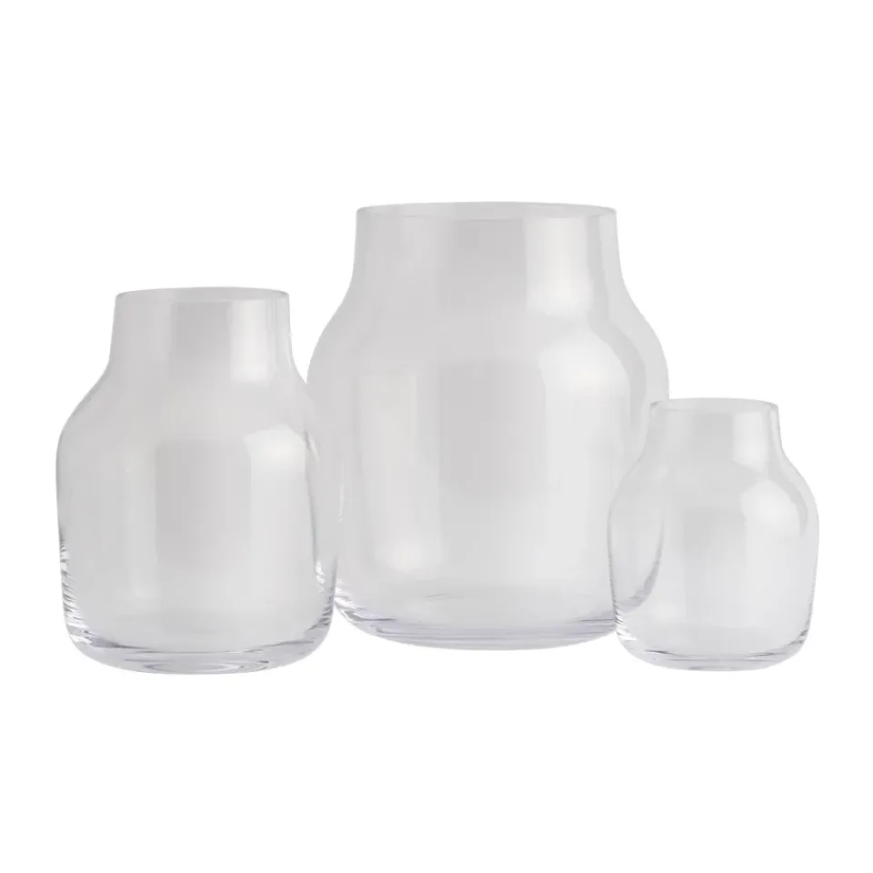 New Muuto Jarrón Silent Ø11 cm, Clear Transparente