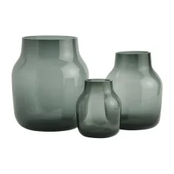 Clearance Muuto Jarrón Silent Ø11 cm, Dark Green Verde