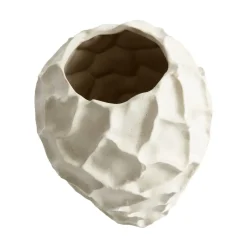 New MUUBS Jarrón Soil 21,5 cm, Vanilla Blanco