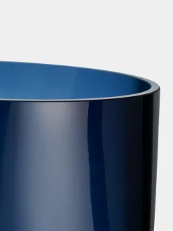 Hot Orrefors Jarrón Squeeze, Midnight blue Azul