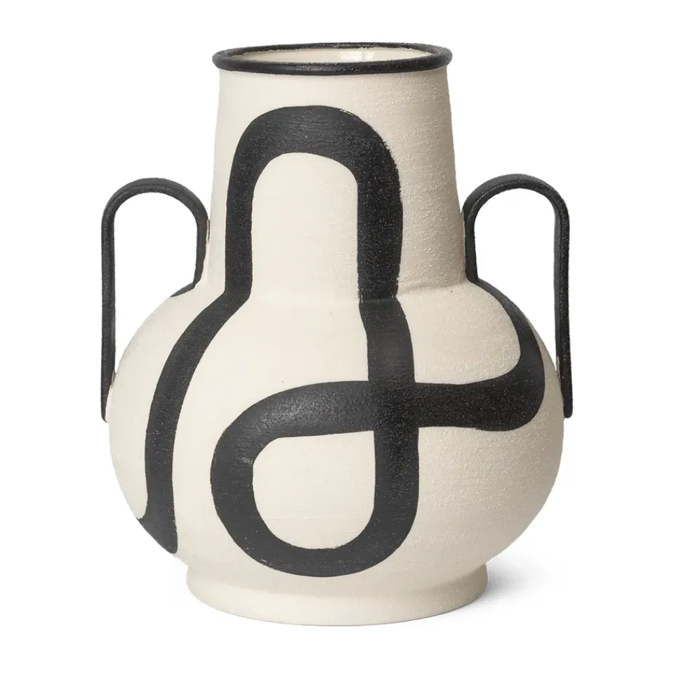 Discount Ferm Living Jarrón Trace, roto Blanco