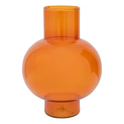 Clearance URBAN NATURE CULTURE Jarrón Tummy A 24 cm, Orange rust Naranja