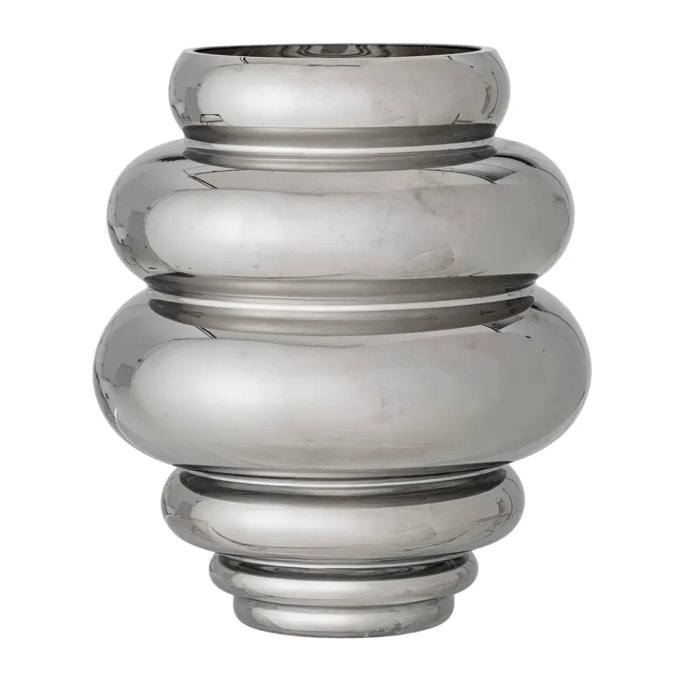 Clearance Bloomingville Jarrón Zorya 24 cm, Plata Plateado