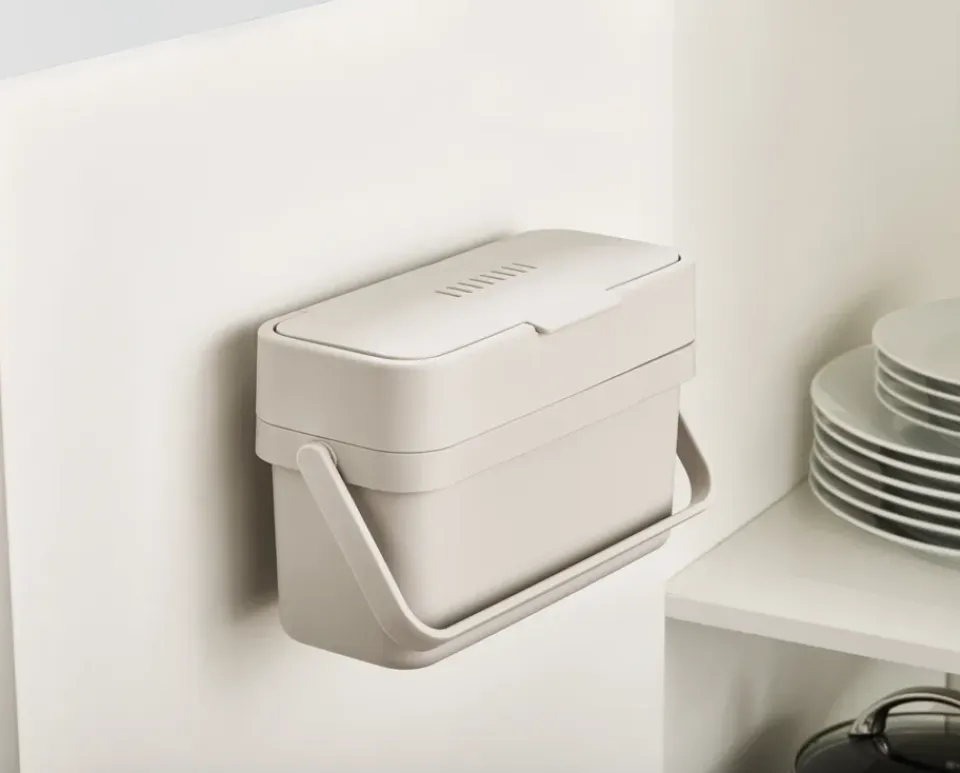 Best Joseph Joseph Compo 4 organizador de basura de alimentos, Stone Beige
