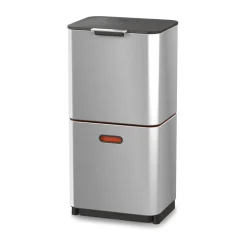 New Joseph Joseph Totem Max cubo de basura 60 L, Stainless steel Plateado