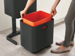 New Joseph Joseph Totem Max cubo de basura 60 L, Carbon black Negro