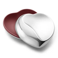 Outlet Georg Jensen Joyero Heart box, Grande 12x13 cm Plateado