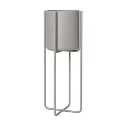 Sale Blomus Kena Maceta con base S h55 cm Ø22 cm, Mourning dove ( claro) Gris