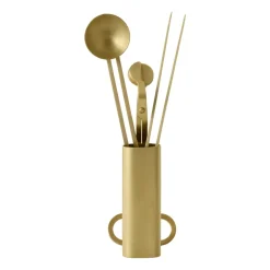 Online Audo Copenhagen Kit de cuidado para velas Clio 4 piezas, Latón Color dorado