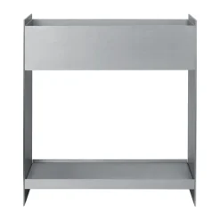 Ferm Living Lager plant box 65x60 cm, Aluminio Plateado