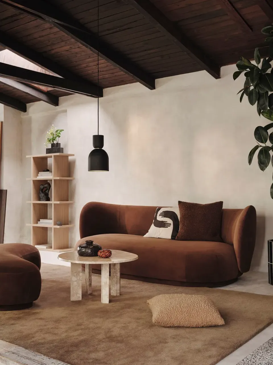 Discount Ferm Living Librería Kona 1x4, Natural Beige