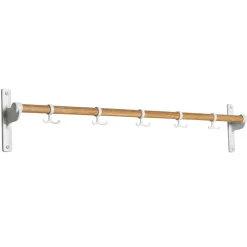 Discount Essem Design Listón de ganchos Nostalgi 100 cm, roble, Blanco