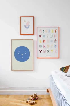 Online Paper Collective Lámina Alphabet Spaghetti ENG -colour, 50x70 cm Multi
