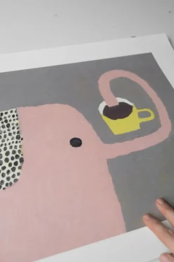 Online Fine Little Day Lámina Cest bon, 40x50 cm Gris