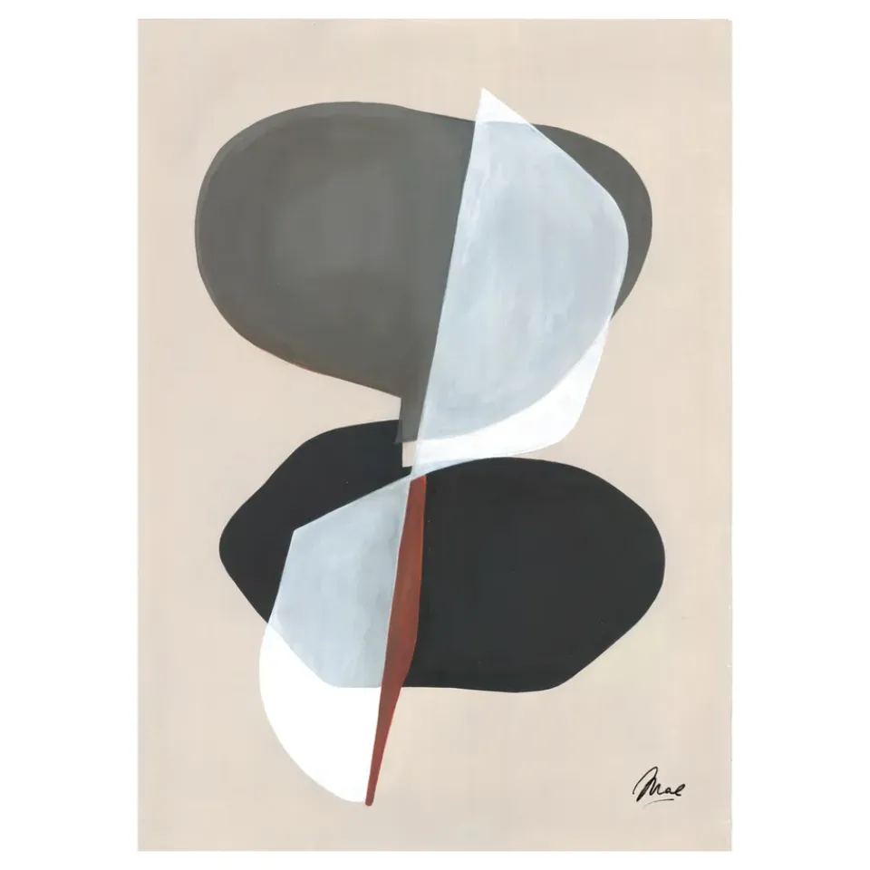Clearance Paper Collective Lámina Composition 01, 30x40 cm Gris