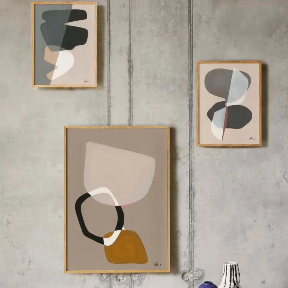 Clearance Paper Collective Lámina Composition 01, 30x40 cm Gris
