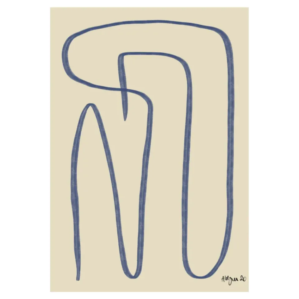 Online Paper Collective Lámina Different Ways , 50x70 cm Azul