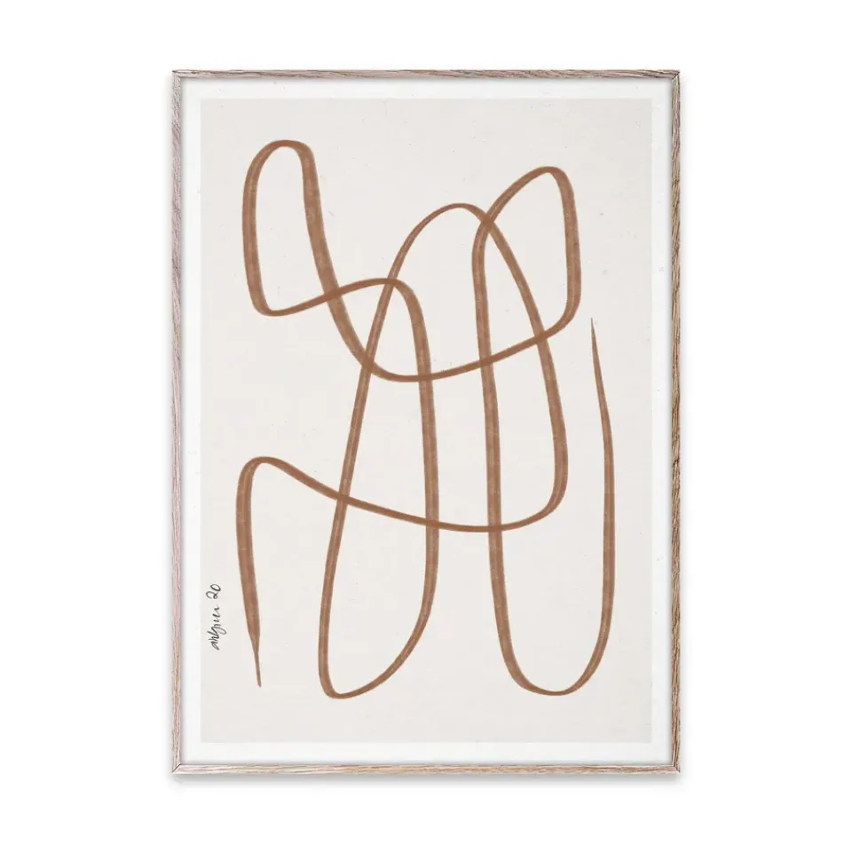 Hot Paper Collective Lámina Different Ways , 30x40 cm Marrón