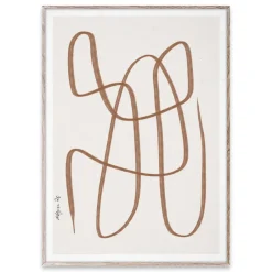 New Paper Collective Lámina Different Ways , 50x70 cm Marrón
