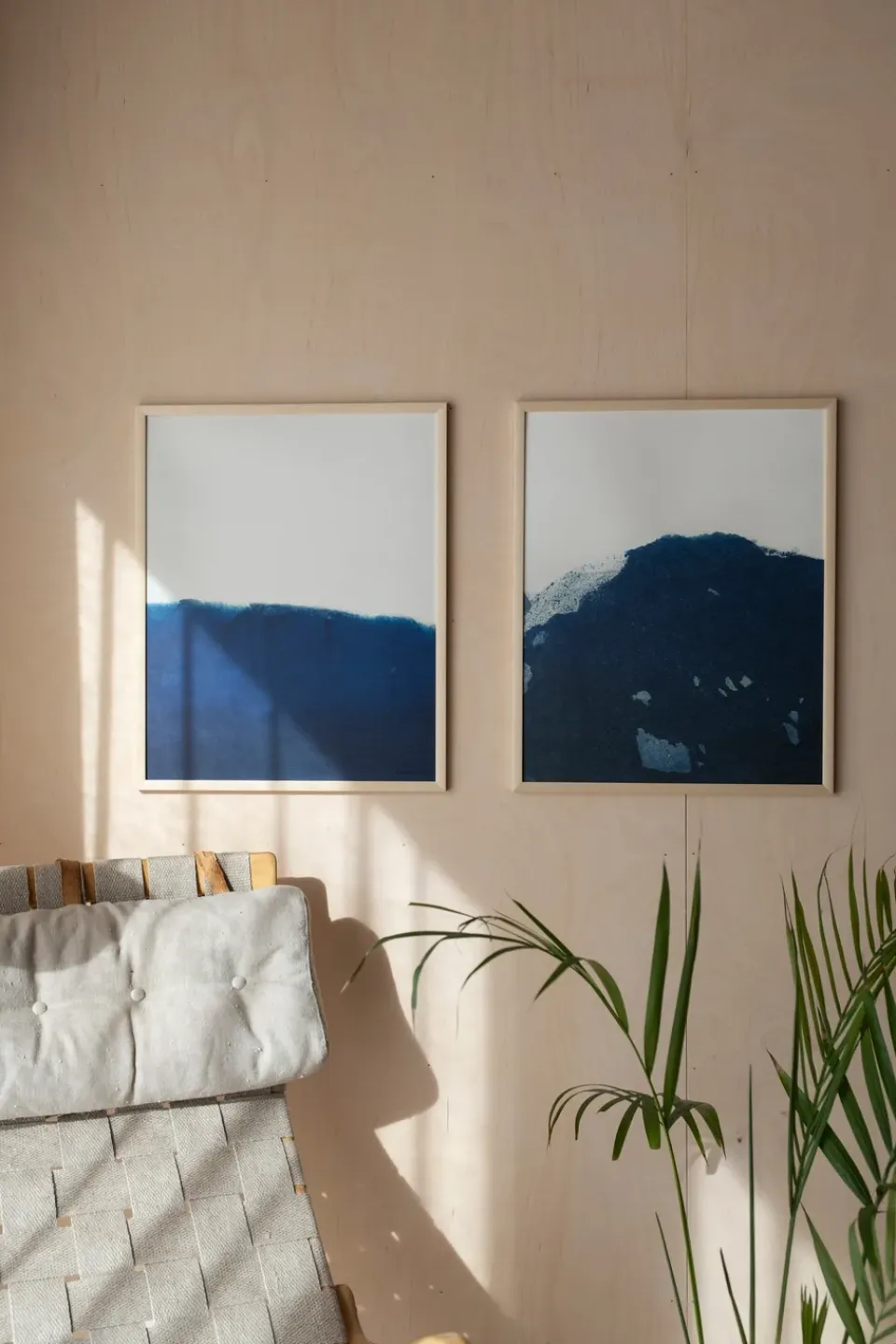 Sale Fine Little Day Lámina Dyeforindigo ocean 2 40x50 cm, azul-blanco AzulGrisBlanco