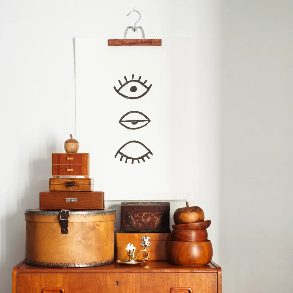 Sale Fine Little Day Lámina Eye Eye, 50 x 70 cm NegroBlanco