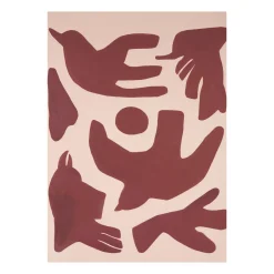 Hot Paper Collective Lámina Flying High, 30x40 cm Rojo