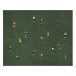 Clearance Fine Little Day Lámina Golfers, 40x50 cm Verde