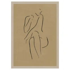 Hot Paper Collective Lámina Grace I, 70x100 cm Beige