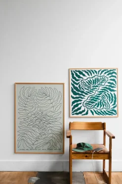 Sale Fine Little Day Lámina Green, 70x70 cm Verde