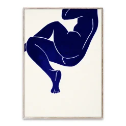 Paper Collective Lámina Linocut III, 50x70 cm Azul