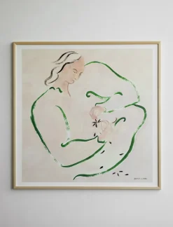 Hot Fine Little Day Lámina Love me not, 70x70 cm Beige
