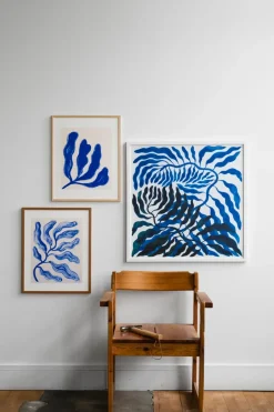 Fine Little Day Lámina Meeting, 70x70 cm Azul