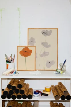 Sale Paper Collective Lámina Orange Vallmo, 50x70 cm RosaRojo
