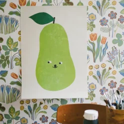 Fine Little Day Lámina Piggelin, 50 x 70 cm VerdeBlanco